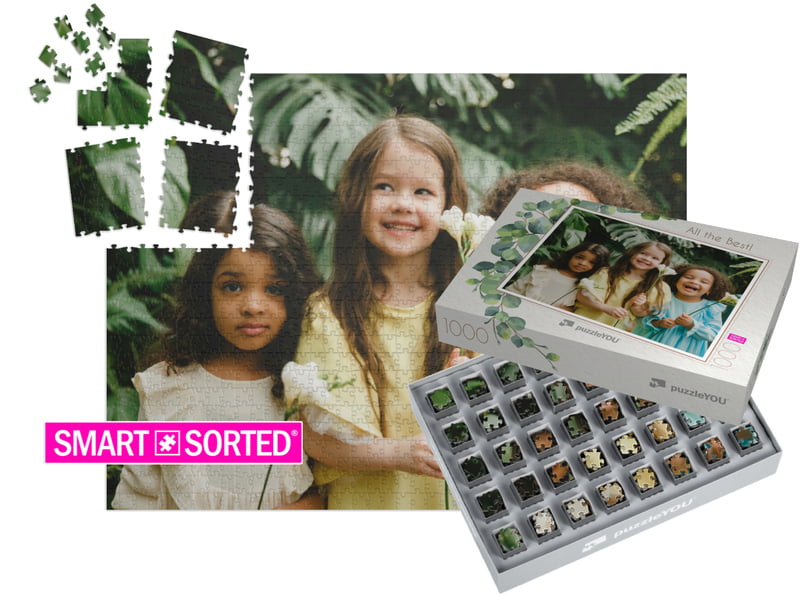 SMART SORTED Fotopuzzel 1000 stukjes gelegd met doos